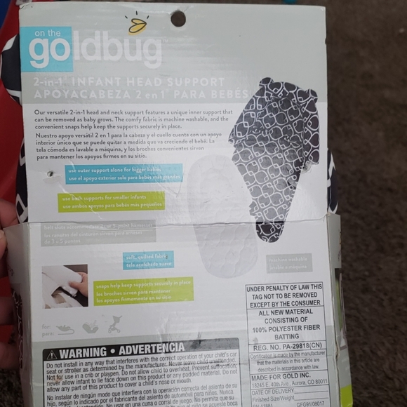 On the gold bug head support - Picture 2 of 2